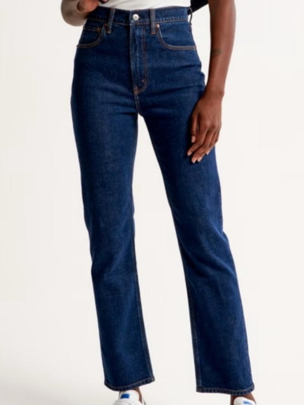 Abercrombie & Fitch Curve Love Ultra High Rise Straight Ankle Jeans NWT Size 26